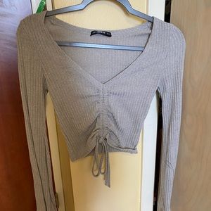 NWOT Grey Sweater Top